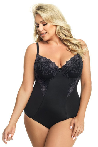 Gorsenia G 184 Livia Body cu cupe - negru