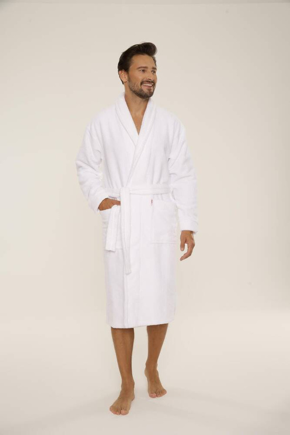 735 Manuele halat de bărbați De Lafense - alb