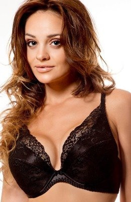 Catherine II Sutien push-up PariPari - negru