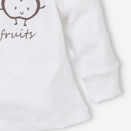 ABN-5301/ECR Bluză din bumbac organic ecru Happy Apples Nini