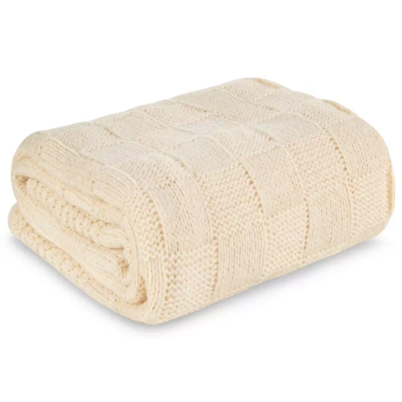 Plaid 2 Pătură cuvertură de pat Eurodraperii bej