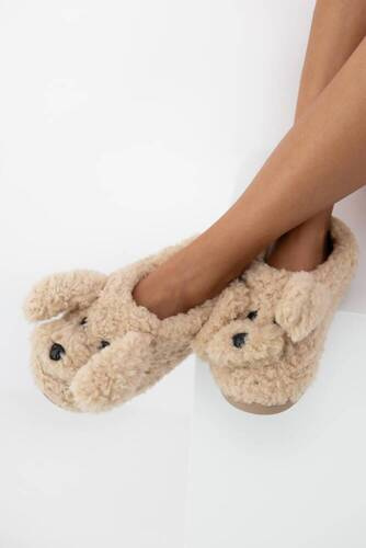 Papuci de damă Louisa Sensis - Bej