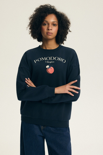 Bluză damă Dessie Henderson din bumbac, ușor căptușită, cu imprimeu