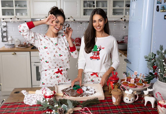 Pijama pentru femei Samantha Sensis -ecru