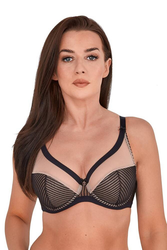 BS 1211 Kim Gaia sutien semi-padded negru bej