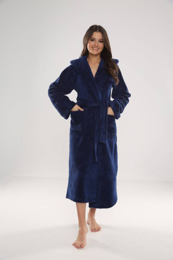 807 Luna II halat lung pentru femei Forex - albastru marin