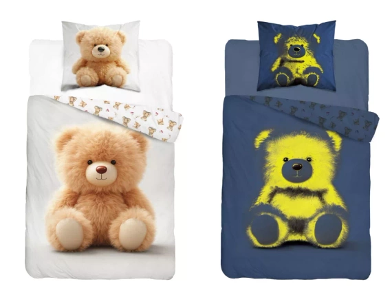 5416 Un ursuleț de pluș Lenjerie de pat din bumbac care strălucește în întuneric Detexpol