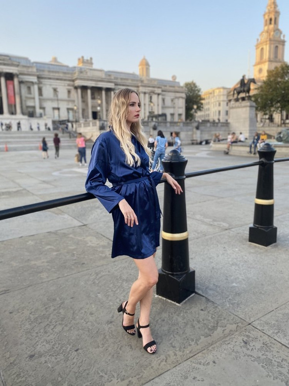 797 Halat clasic pentru femei Forex - albastru marin