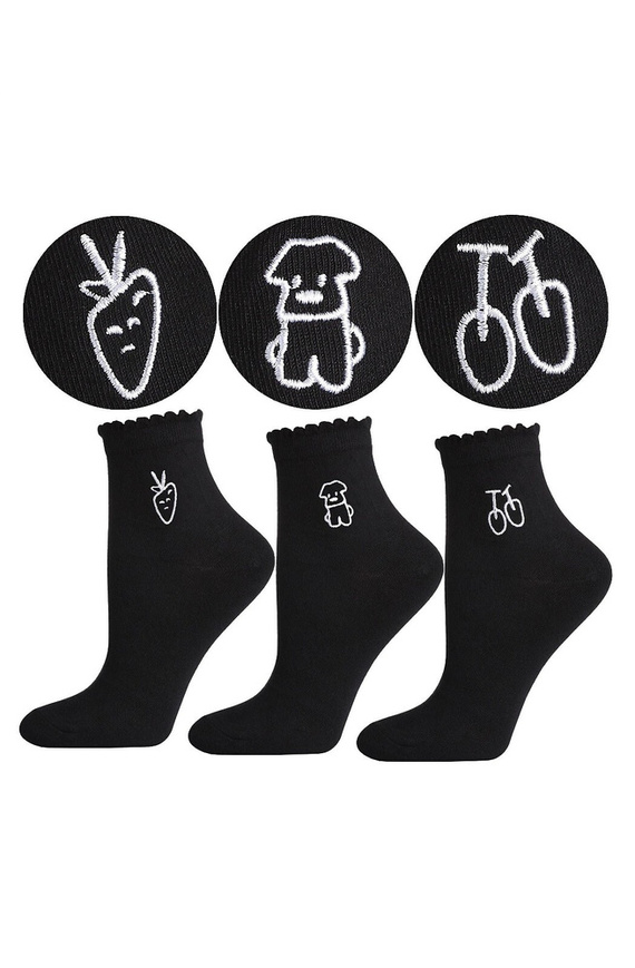 CSL200-145 Botine dama Moraj Haft - negre