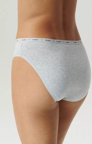 3CLP-010 High Sport Leg Chiloți damă Atlantic - alb-gri-roz