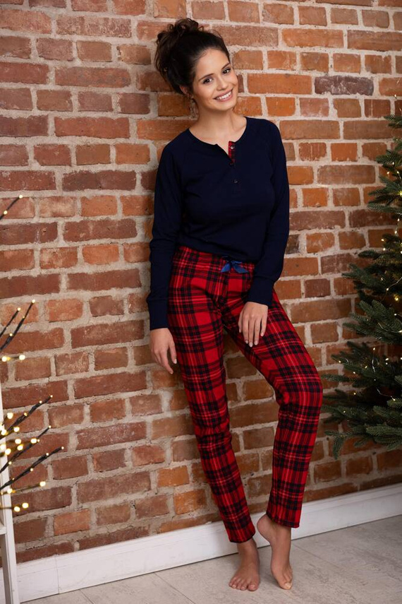 Pijamale Yvette Sensis pentru femei - Albastru marin