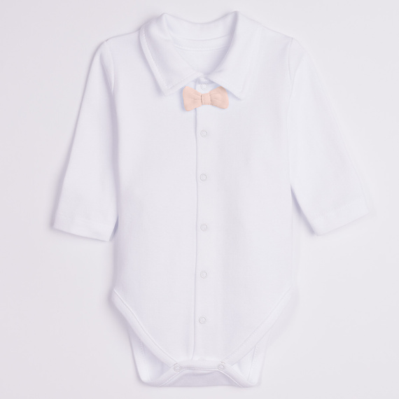 169396 Set pentru botez băieți 5 piese din bumbac body, bluză, pantaloni