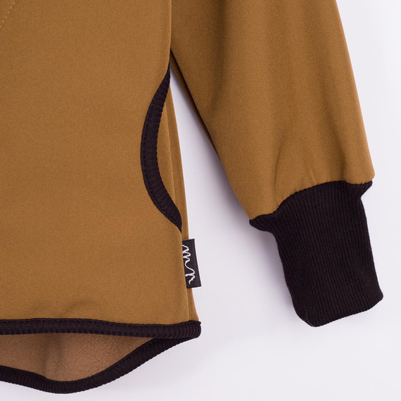 229003 Nicol Geacă softshell băieți cu polar, glugă, reflectorizantă - olive