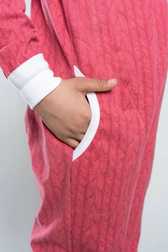 Salopetă Oslo pentru copii - Modă italiană - zmeură 