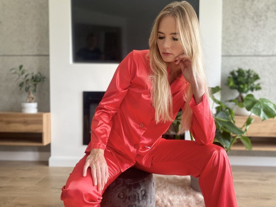 934 Classic Forex pijama pentru femei - roșu