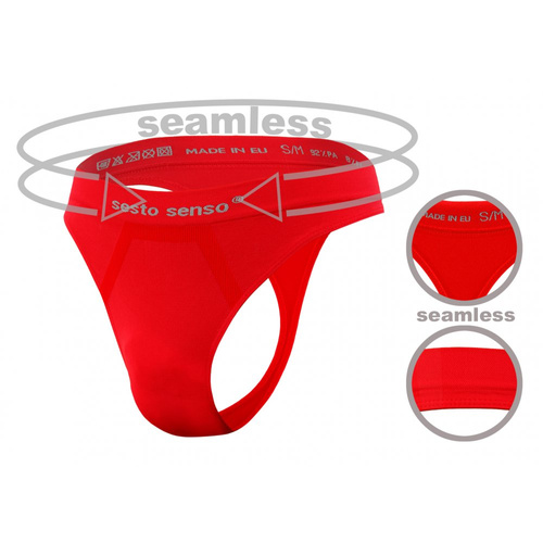 CL13 Tanga fără cusături pentru bărbați Sesto Senso roșu