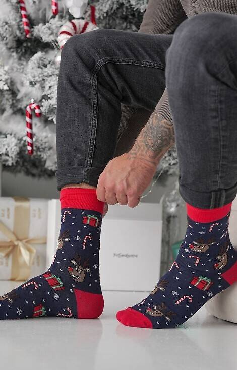 1290-028 Renide Zgrywus Șosete bărbați Milena - bleumarin