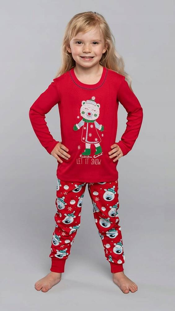 Czoka Pijama pentru fete Italian Fashion- roșu