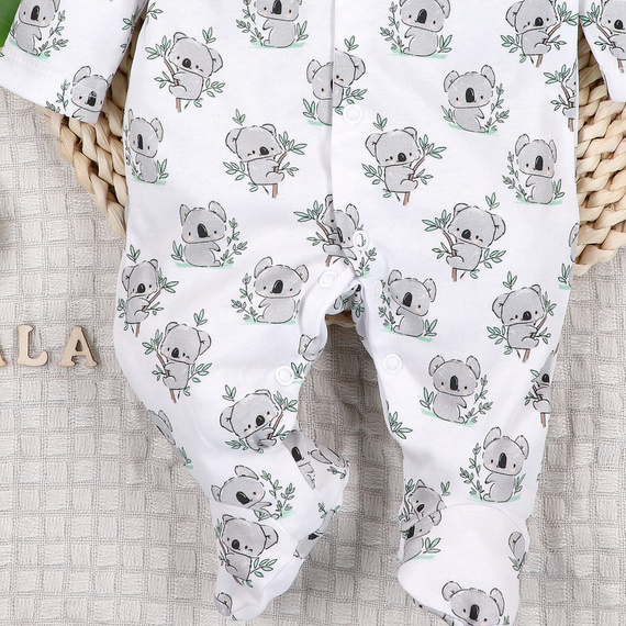 ABN-5206 Salopetă pentru bebeluși Nini Sweet Koala 100% bumbac organic