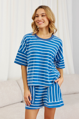 7226 Pijamale de damă Doctor Nap - albastru