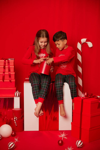 Fogo Pijama pentru copii Italian Fashion - roșu/print