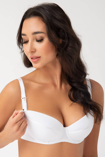 Gorsenia MK01 Ana Sutien de alăptare - alb