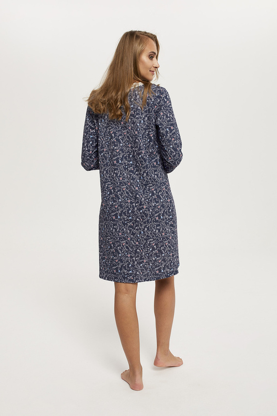 Flora cămașă de noapte cu mânecă lungă Italian Fashion - print
