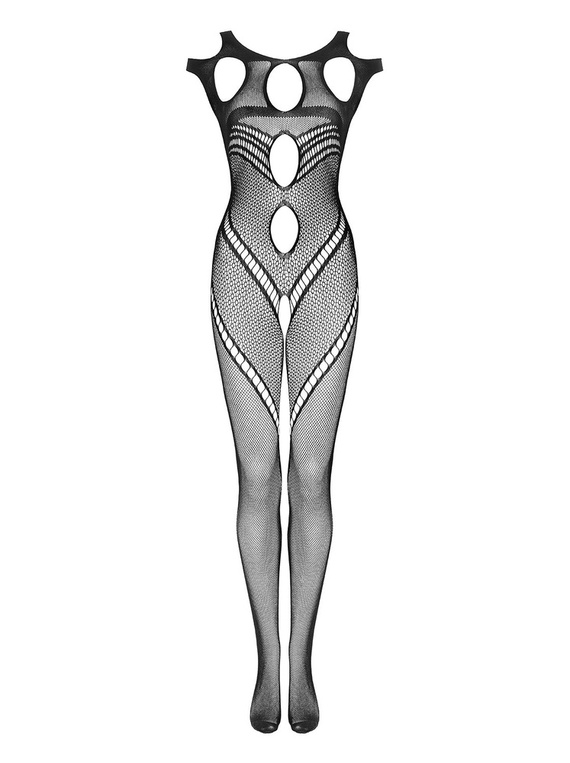 G322 Teddy Body Obsessive - czarny