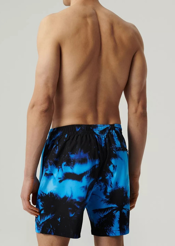 Trunchi de baie pentru bărbați KMB-227 Atlantic - albastru negru