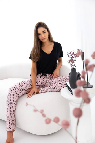 Pijama pentru femei Ambar Sensis - negru