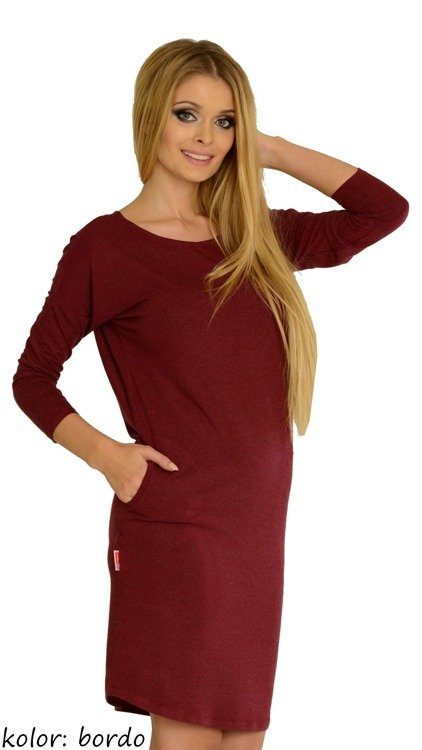 543 Cămașă de noapte Paula cu mânecă 7/8 - melange deschis