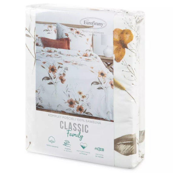 Lenjerie de pat bumbac Celine Eurofirany moale cu fermoar premium