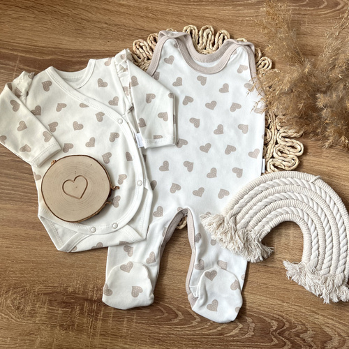 SC14230 Salopete pentru copii Hearts Mamatti