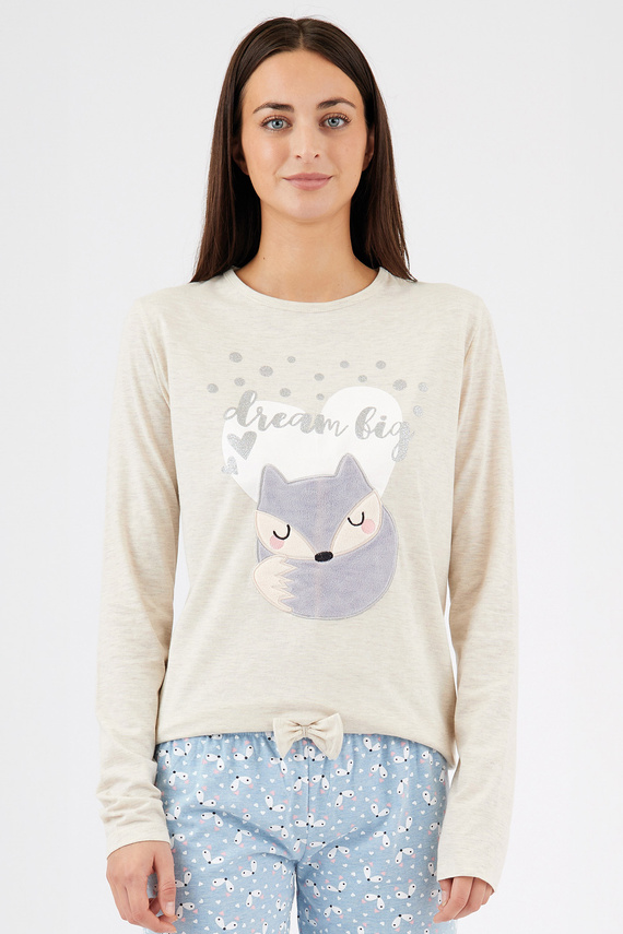 Zerda Sorbetto – pijamale de damă din bumbac cu aplicație 3D