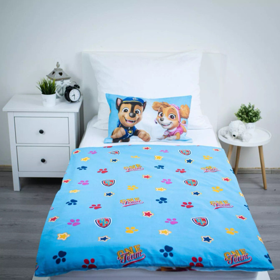 Jerry Fabrics Lenjerie de pat din bumbac Paw Patrol PP650 100x135 40x60 Bumbac