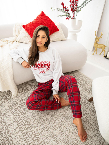 Pijama pentru femei Gween Soft/Flannel Sensis - gri