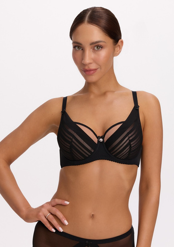 Sutien semi-soft Gaia BS 1395 Alicia negru SS10 cu armătură
