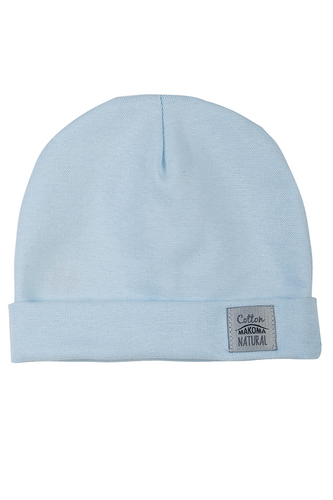 4251B Căciulă pentru bebeluși Makoma „Unitone Blue”, albastră