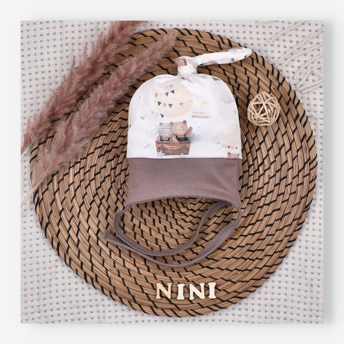 Nini Căciuliță Bebeluși Balloon Friends 100% Bumbac Organic – Calitate Superioară Polonia