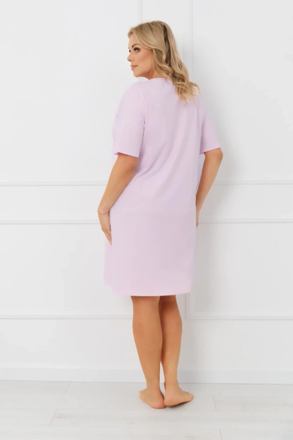 Cămașă de noapte damă ERULA Italian Fashion bumbac jersey mânecă scurtă