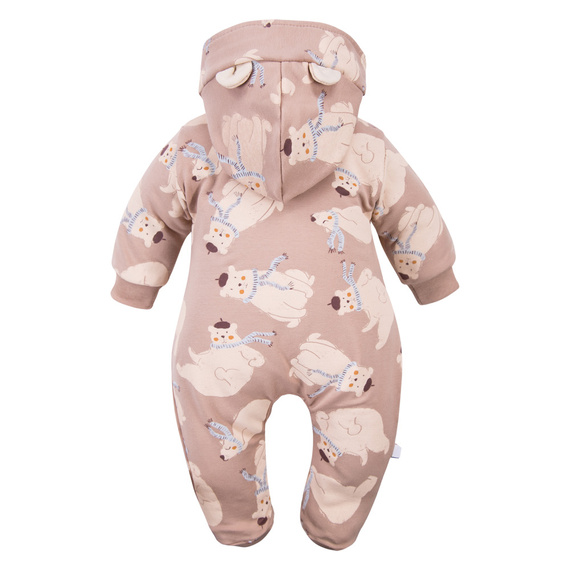 Trenorac Beary Cool Eevi – bej, bumbac, urechi, fermoar