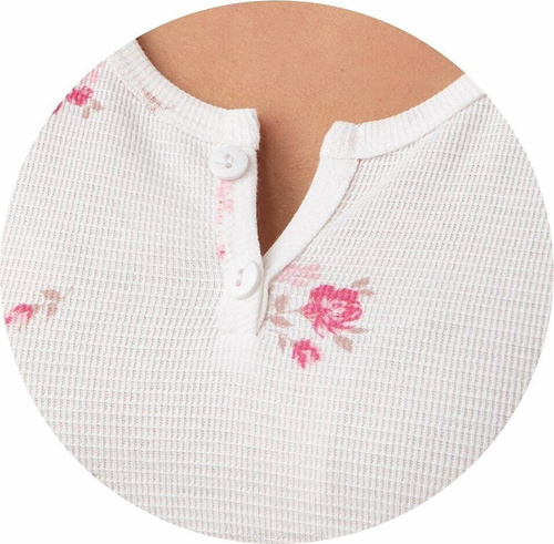 186 Camasa de noapte Luna - ecru-amarant