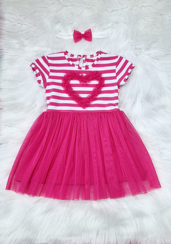 Rochie Gracja Bambarillo cu maneca scurta, roz