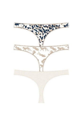 3489 Essentials Tanga pentru dama Cotonella mix color