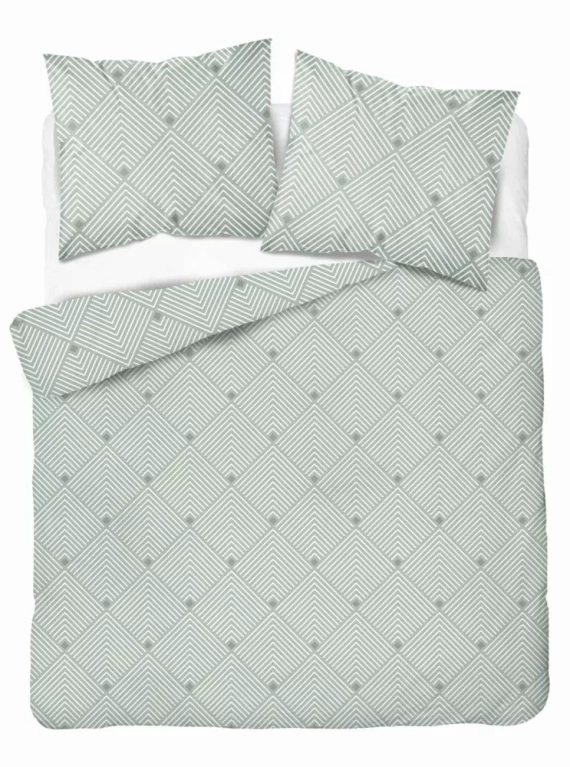 5491 B Lenjerie de pat satin Detexpol Satin Stories mentă | 100% bumbac, țesătură din satin, fermoar, ambalaj cadou