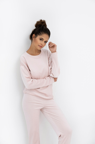 Pijamale Harmony Homewear Sensis Velour – producție poloneză, mâneci lungi și pantaloni