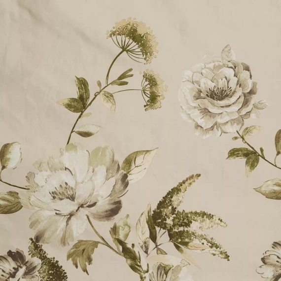 Spring 38 Flowers lenjerie de pat satin Euro perdele bej