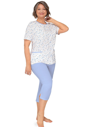 Martel Kasia I 265 pijama damă scurtă albastru deschis pentru vară