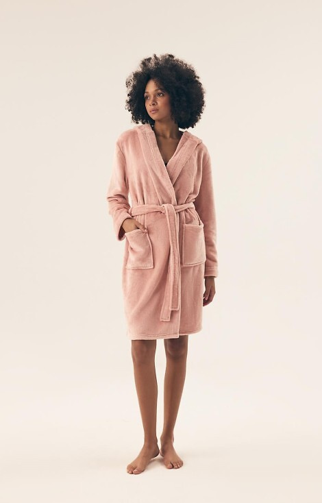 42877 Halat de baie dama Brid Henderson - roz pastel