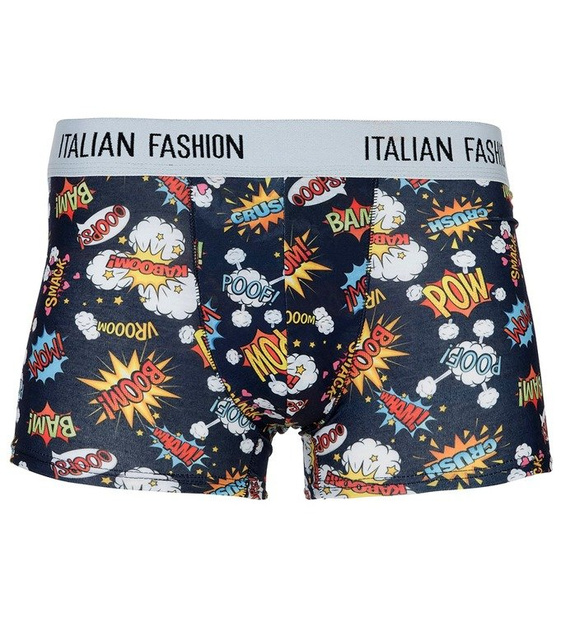 Boom Pantaloni scurți boxeri pentru bărbați Italian Fashion - albastru marin
